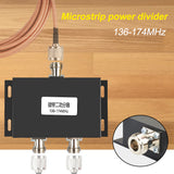 Coaxial 1 to 2 Way Power Splitter Walkie talkie VHF 136-174MHz 50W N-Female Connector