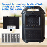 Walkie talkie UHF 400-470MHz Wireless two way intercom amplifier Remote Speaker Microphone TF Card Bluetooth-compatible