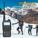Walkie Talkie UV-5F PLUS Automatic Scan Wireless Copy Frquency Dual Band Two Way Radios -SOCOTRAN