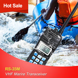 VHF Marine Radio Transceiver RS-35M IP67 Waterproof Marine Walkie Talkie -SOCOTRAN