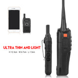 Rechargeable Ultra-thin Walkie Talkie 16CH Double PTT SC-600