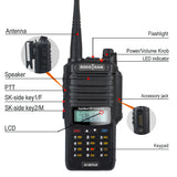 SOCOTRAN 2pcs UV-12R Plus 5W IP67 Waterproof and Dustproof Walkie Talkie