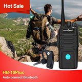 Bluetooth Walkie Talkie 5W H10Plus with Wireless Bluetooth Headset -SOCOTRAN