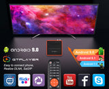 GTMEDIA 10Bit Satellite Receiver, GT Combo Android 9.0 TV BOX 2GB RAM 16GB ROM Quad Core 3D 4K Ultra 4K Dual WiFi 2.4/5 GHz Smart TV BOX DVB-S2X/T2/C