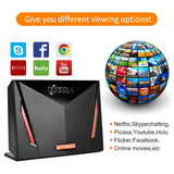 GTMEDIA Satellite TV Receiver V8 UHD 4K Combo TV Box with Smart Card Reader T2-MI Sat Receiver DVB-S2X/T2/C Satellite Firmware, Auto Biss Key, Multi-Room