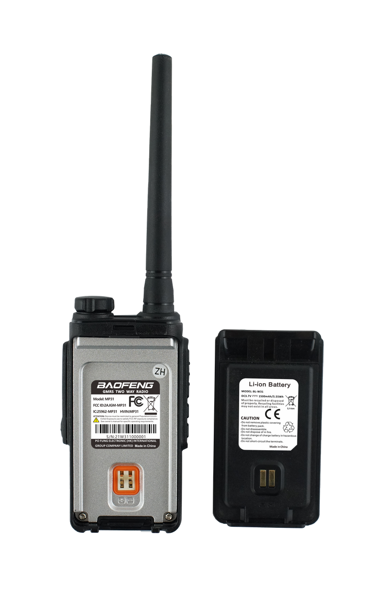 Baofeng Gmrs Walkie Talkies Mp31 Two Way Radio – Socotran Professional 