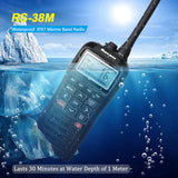 RS-38M Marine Transceiver VHF Band GPS Two Way Radio IPX7 Waterproof Walkie Talkie