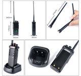 Two Way Radio 10W UHF 400-480 MHz Ham Radio with LED Hidden View Display SOCOTRAN KL-669