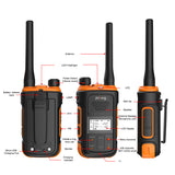 Baofeng + SOCOTRAN Walkie Talkies UV12 Walkie Talkie Long Range Mini Two-way FM Radio Walkie-talkies VOX PTT Portable Radio ht for Hunting Fishing Hotel