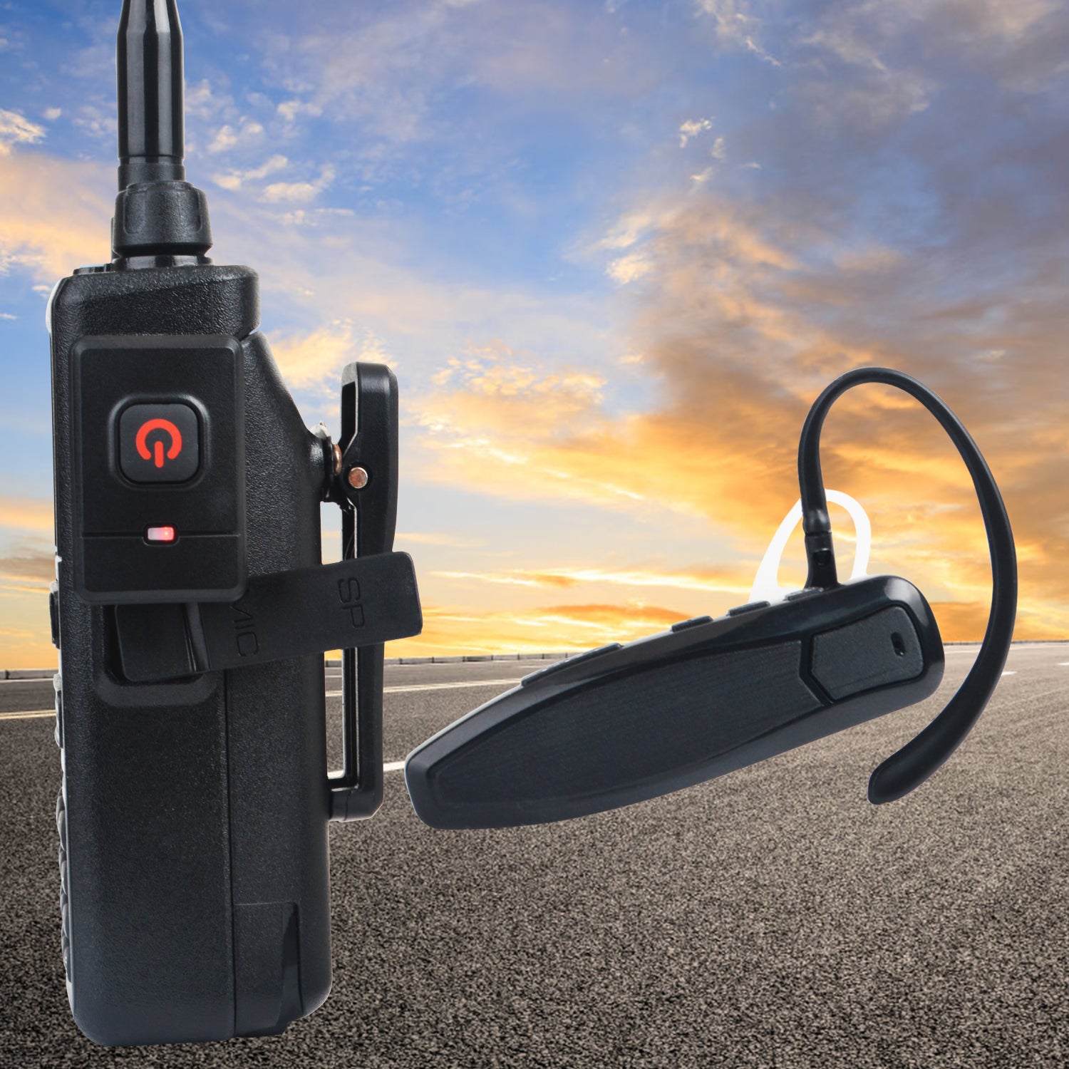 Walkie Talkies Wireless Bluetooth Earpiece Hands-free K Plug For Walki – SOCOTRAN  Professional TWO WAY RADIO