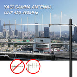 9 Elements 150W 13dB High Gain Yagi Gamma Antenna UHF 430-450MHz Mobile Radio Repeater Base Station Signal Boost YAGI Gamma 2023Antennas