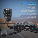 Air Band VHF UHF DMR Analog Walkie Talkie AES256 Encryption Bluetooth PTT GPS APRS Repeater Function Transceiver Anytone AT-D578UV Plus