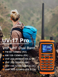 SOCOTRAN BaoFeng UV-17 Pro VHF UHF Dual Band Walkie Talkie GPS Waterproof NOAA 5W 1800mAh Rechargeable Two Way Radio