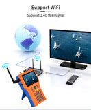GTMEDIA V8 Finder Pro Digital Satellite Signal Finder DVB-S2X/S2/S/T2/T/C H.265, Satellite Finder Support Spectrum Analyzer with Compass