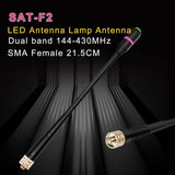 Lamp Antenna Dual Band UV 144/430MHz LED Aerial for Handheld Two Way Radio -SOCOTRAN
