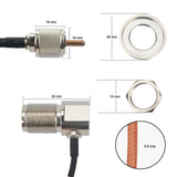 N Male Plug to UHF SO239 Female Low Loss Cable RG-142 for Car Mobile Radio Antenna Coax Cable 5 meters