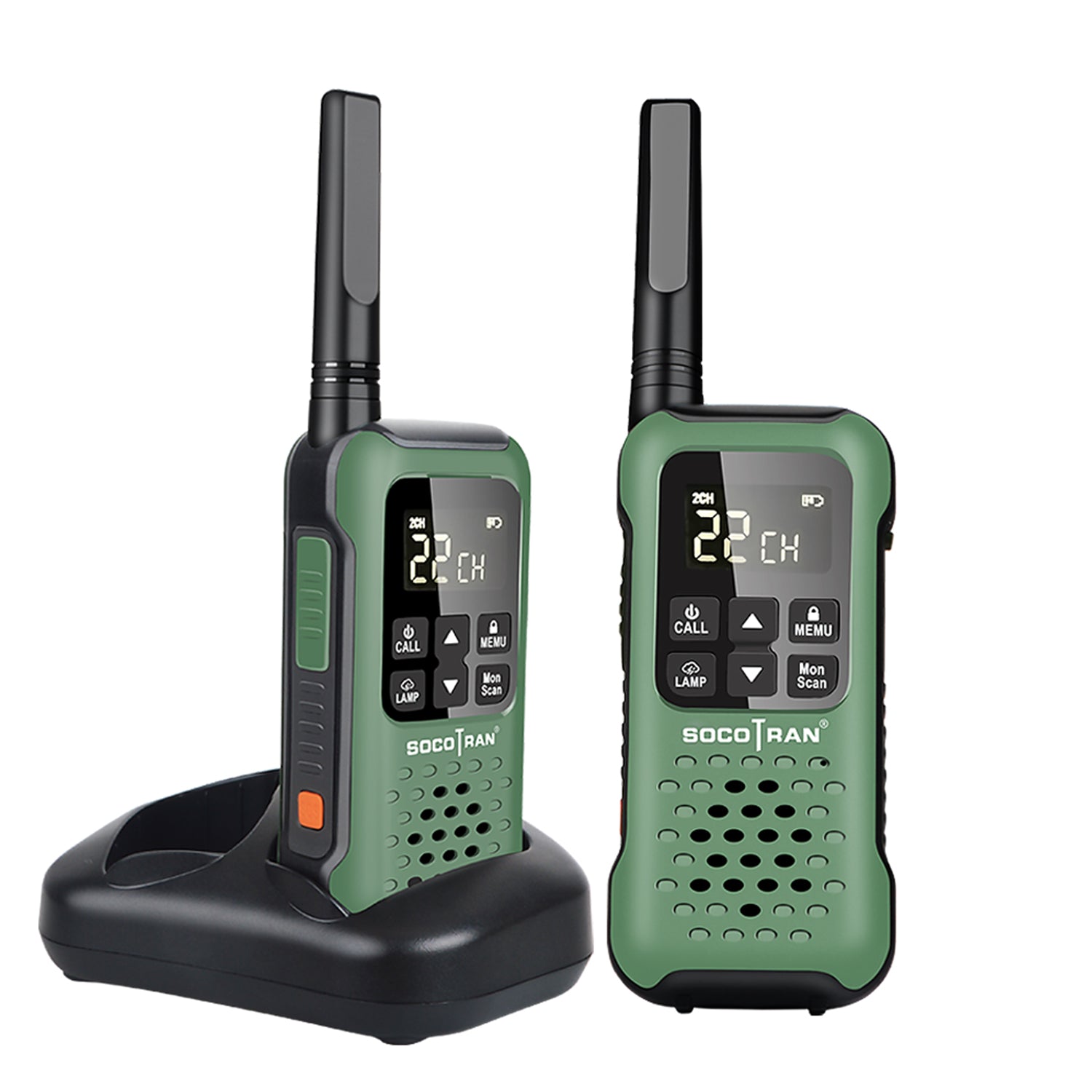 New pair woki toki M602 PMR interphone portable walkie talkie Phone FRS  GMRS mobile radio transceiver w/dock charger batteries