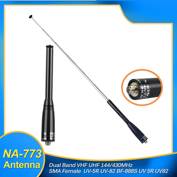 Nagoya NA-773 SMA-F Telescopic Walkie Talkies Antenna For Baofeng UV-5R UV-82