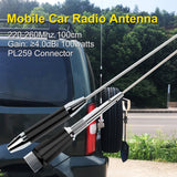 Mobile Radio TYT TH-9000D Antenna 220-260MHz 66-88MHz 100cm High Gain 100w Mobile Antenna for Mobile Transceiver TYT TH-9000D