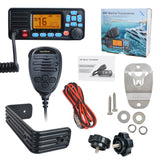 VHF Marine Radio Transceiver 25W IPX7 Waterproof Mobile Boat Radio Station RS-509M
