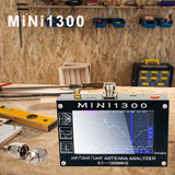 New Upgrade Mini1300 0.1-1300MHz HF VHF UHF ANT SWR Antenna Analyzer 4.3inch Touch screen