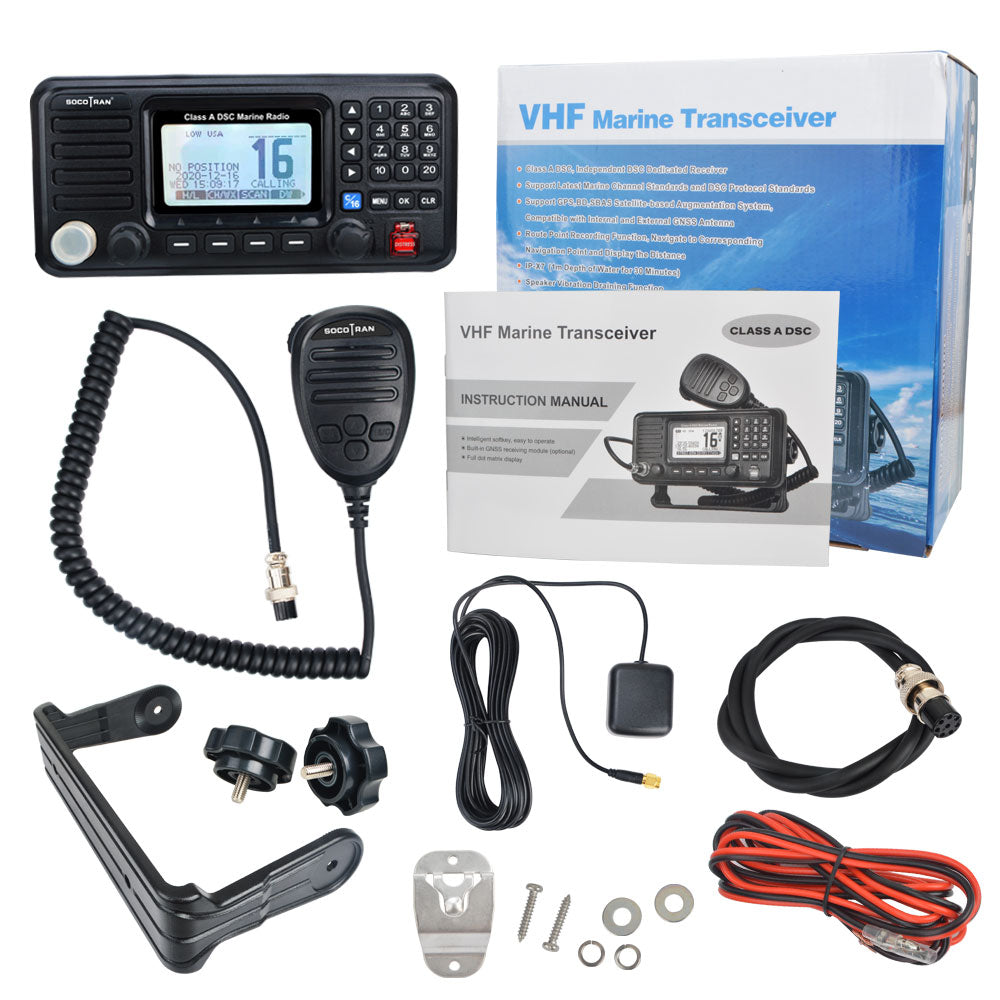 VHF Marine Radio RS-510MG 25W Marine Boat Transceiver IPX7 with GPS DS –  SOCOTRAN Professional TWO WAY RADIO