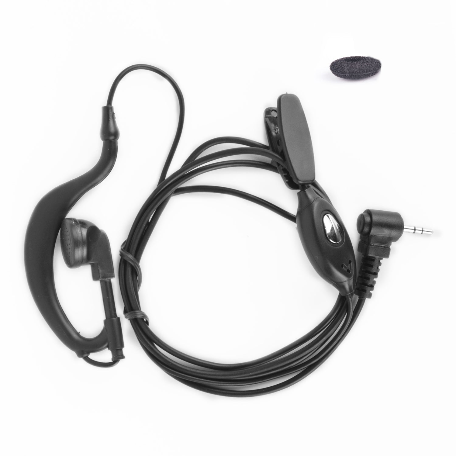 2 Pin PTT K-type Air Covert Acoustic Tube Security Earpiece - Any