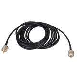 RG58 Cable UHF PL259 Male Plug to UHF PL259 Male Plug Connector RF Jumper Pigtails Wire Terminal Straight
