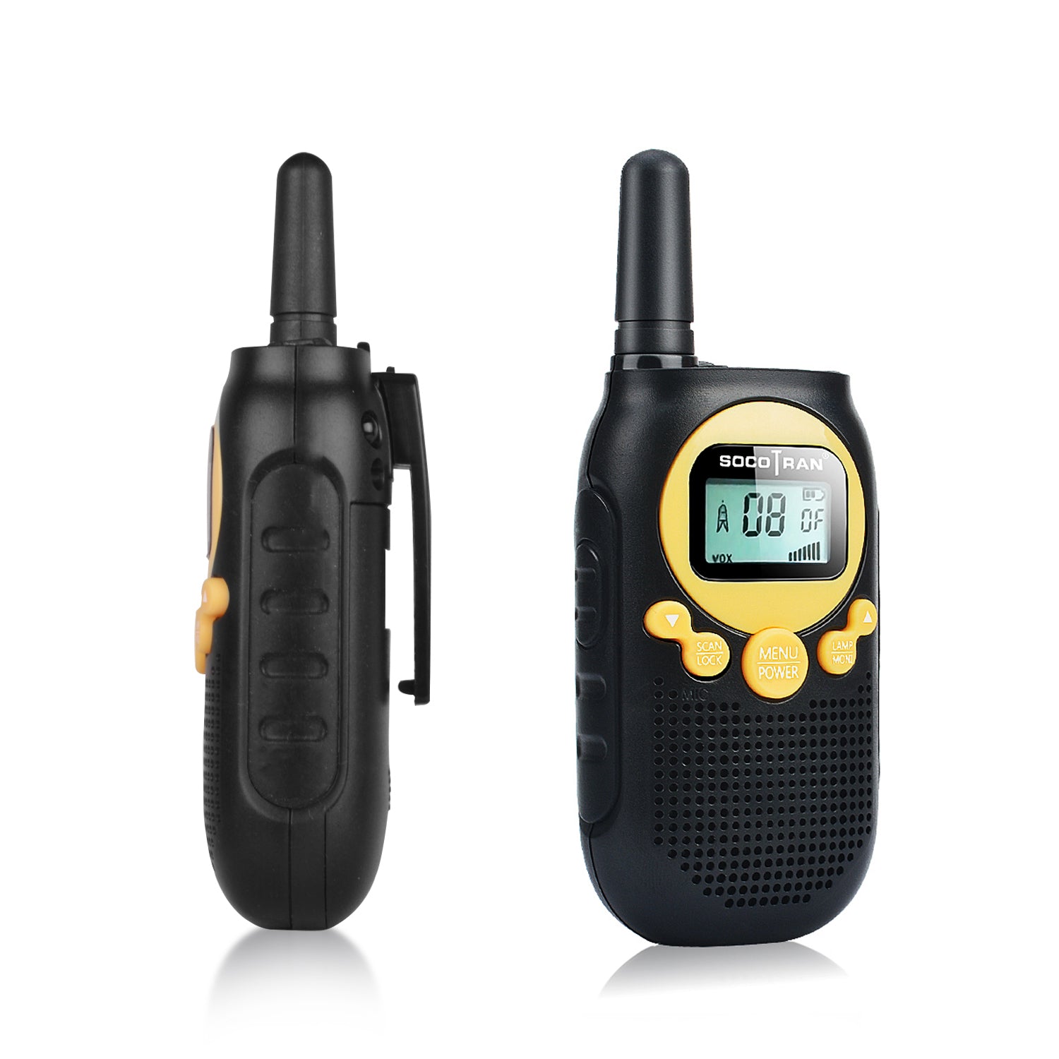 SocoTran PMR 446 License Free Walkie Talkie Scan VOX & Privacy Codes with  Rechargeable Battery Ham 2 Way Radio Adults & Kids Use