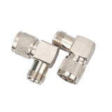 N Male Plug to N Female Jack Right Angle 90 Degree Connector