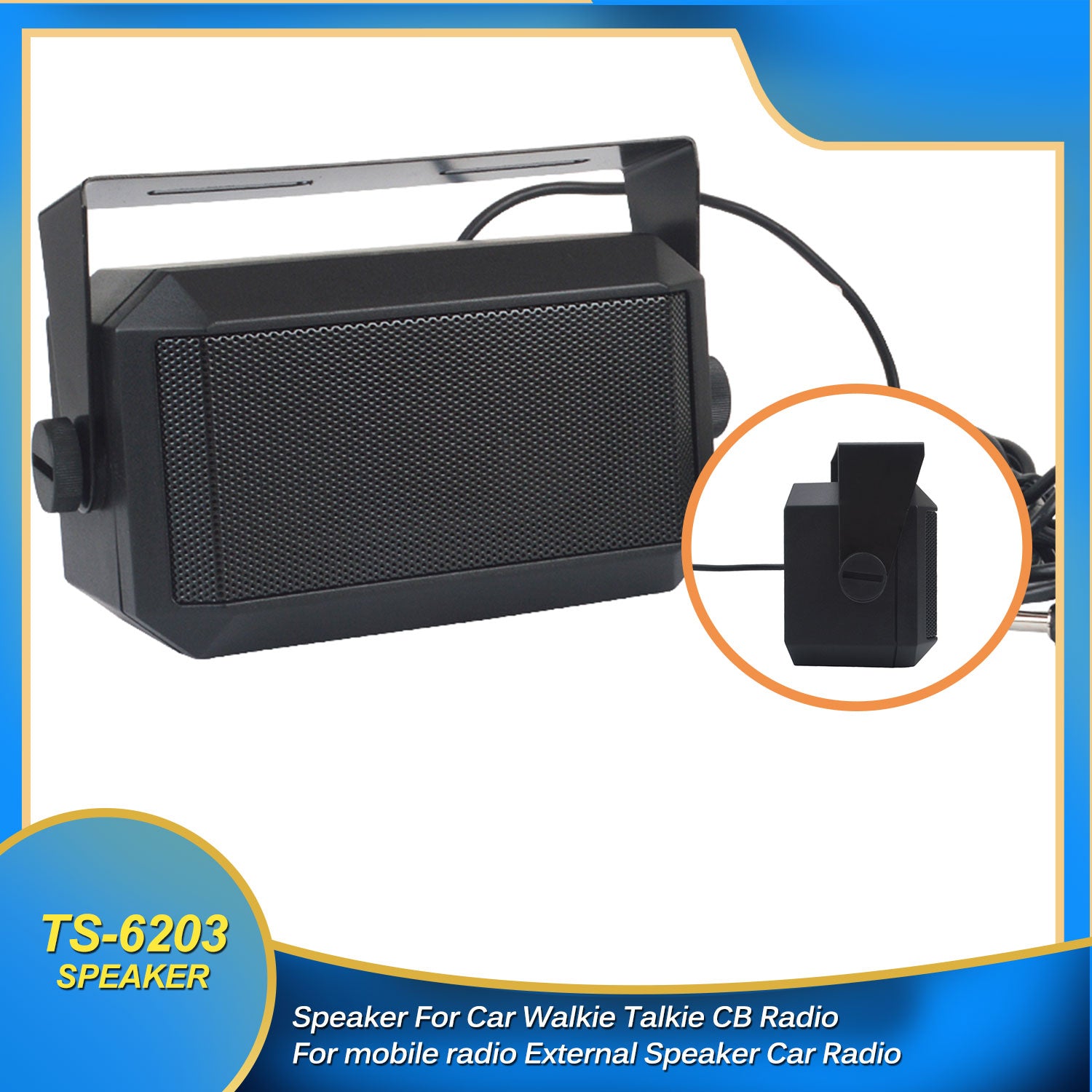 SOCOTRAN TS6230 External Speaker for CB Radios, Amateur Radios, Two Wa –  SOCOTRAN Professional TWO WAY RADIO