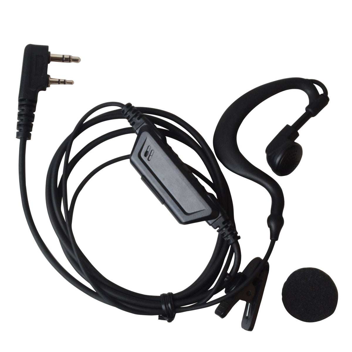 K plug earpiece with mic for walkie talkies two way radio – SOCOTRAN ...