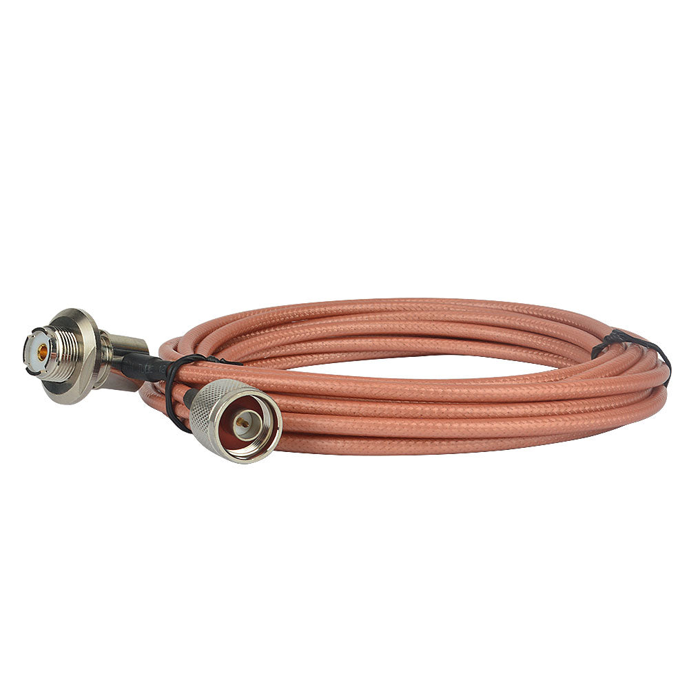 Cavo Per Radio E Antenne Cavo Coassiale Jumper RG142 UHF - Connettori PL259 Maschio/maschio, 1 Piede (30 Cm), Doppio Scudo, Colore Rosa Cavo Coassiale Rosa Per Radio - Foto 7