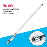 NAGOYA NL-550 VHF UHF 144mhz /430mhz Dual Band 200W 3.0dBi High Gain Fiberglass Antenna