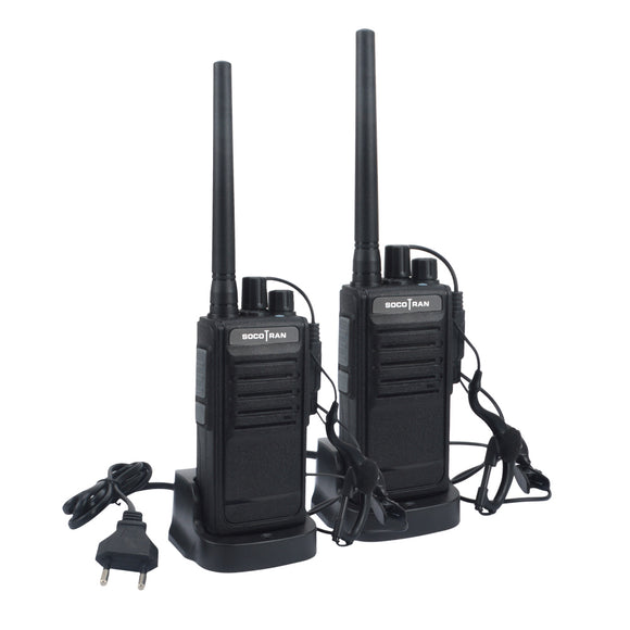 SOCOTRAN WH-218 Walkies Talkie UHF 400-470MHz 16CH Portable Professional Radio Communication