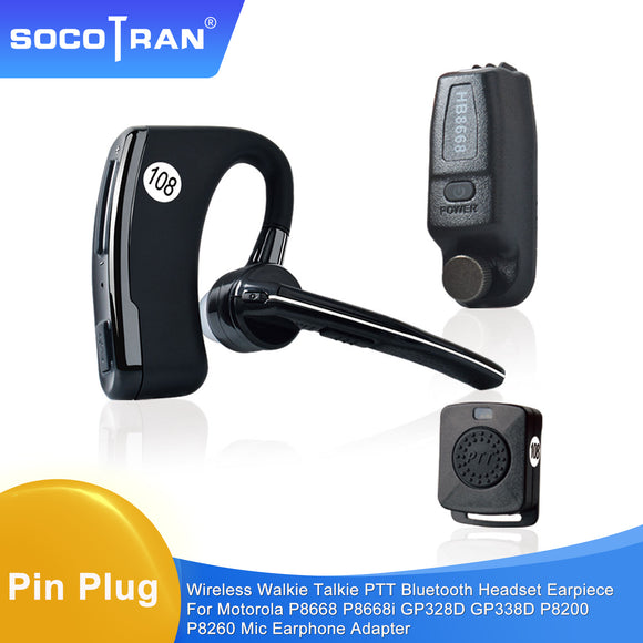 SOCOTRAN HB8668 Bluetooth Headset Walkie Talkie Wireless Earpiece