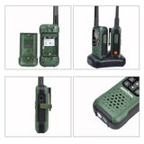 GMRS/FRS Walkie Talkie Two-Way Radios w/Charging Cradle & Battery T90 SOCOTRAN