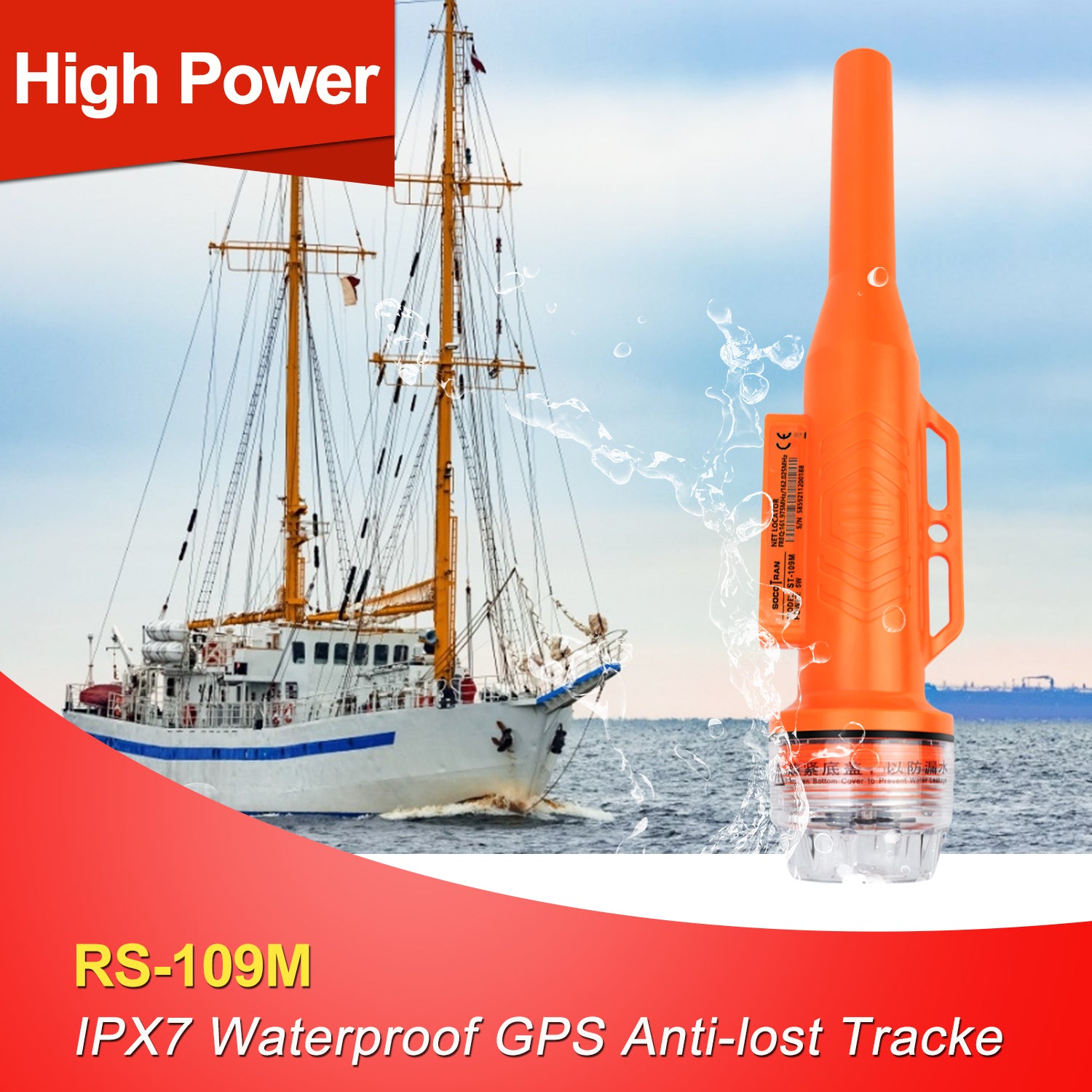 Fishing Net Tracker GPS Marine AIS Net Locator Net Sonde for Boating R –  SOCOTRAN Professional TWO WAY RADIO