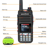 SOCOTRAN  Walkie Talkie ep uva37 108-520MHz Automatic Wireless Copy Frequency High Power Air Band Long Range USB Charging