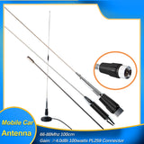 Mobile Radio TYT TH-9000D Antenna 220-260MHz 66-88MHz 100cm High Gain 100w Mobile Antenna for Mobile Transceiver TYT TH-9000D