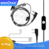 SOCOTRAN Walkie Talkie Headphone SMLN7815 Earpiece 1-wire Acoustic Tube