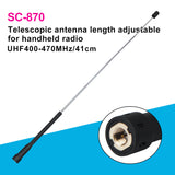 Telescopic Antenna Dual Band 144/430MHz -SOCOTRAN