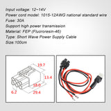 Power Supply Cord Cable 1M 30A Fuse 6 PIN Short Wave -SOCOTRAN